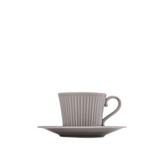 XICARA CAFE C/ PIRES NOEMI PORCELANA 90ML CINZA