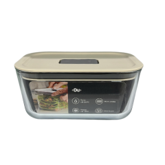 POTE VIDRO HERMETICO C/TAMPA FRES LOCK 725ML BEGE