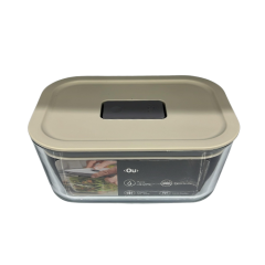 POTE VIDRO HERMETICO C/TAMPA FRES LOCK 725ML BEGE