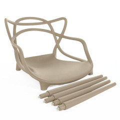 CADEIRA ALLEGRA PLASTICO BEGE ED511139
