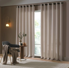 CORTINA JANELA RUSTIC OXFORD 2,00X160 AREIA