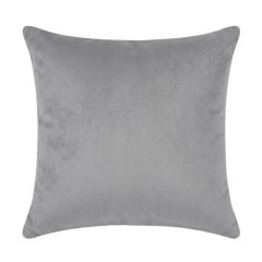 CAPA ALMOFADA 45X45 VELVET LS CINZA CLARO