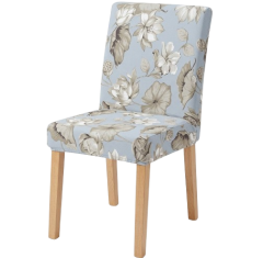 CAPA CADEIRA MALHA EST FLORAL CINZA