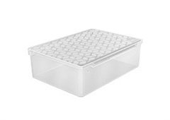 CAIXA ACRILICO MULTIUSO C/ TAMPA 34X12CM TRANSPARENTE