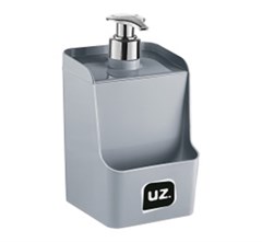 DISPENSER DETERGENTE PLASTICO 500ML CINZA