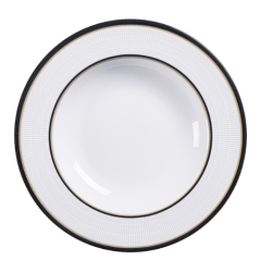 PRATO FUNDO PORCELANA ABA LARGA SIENNA 23CM
