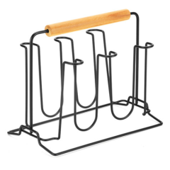 SUPORTE PARA COPOS ECO DESIGN PRETO