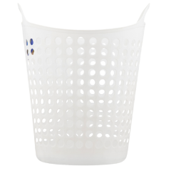 CESTO ROUPAS PLASTICO FLEXIVEL 44L BRANCO