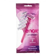 KIT APARELHO BARBEAR FEMEMININO ENOX 2 LAMINAS 5UN