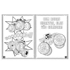 LIVRO LER COLORIR E BRINCAR HOT WHEELS