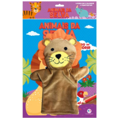 LIVRO FANTOCHE ANIMAIS DA SELVA