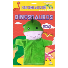 LIVRO FANTOCHE DINOSSAUROS