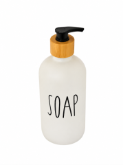 PORTA SABONETE LIQUIDO DE VIDRO 500ML COR SORTIDA ED511218