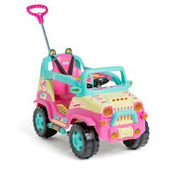 CARRO DE PASSEIO COM EMPURRADOR JIPE DIIPI RAINBOW