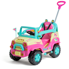 CARRO DE PASSEIO COM EMPURRADOR JIPE DIIPI RAINBOW