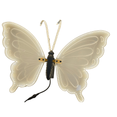 BORBOLETA LED COM MOVIMENTO 60CM LED AMARELO ED511191