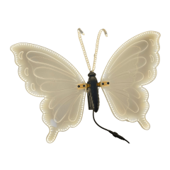 BORBOLETA LED SEM MOVIMENTO 60CM LED AMARELO ED511194