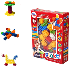 JOGO EDUCATIVO FORMA ENCAIXE PLAKT 84PCS