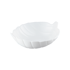 BOWL OPALINE FOLHA 18CM BRANCO ED510482