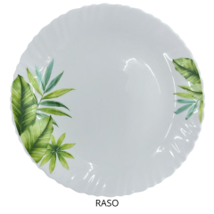 JOGO JANTAR OPALINE 16PCS FOLHA ED510467