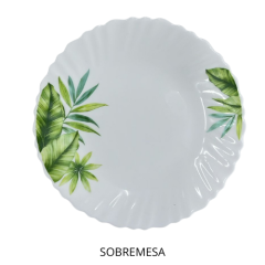 JOGO JANTAR OPALINE 16PCS FOLHA ED510467