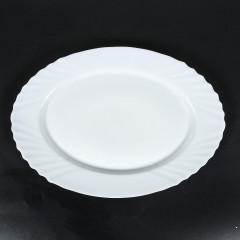 PRATO OVAL VIDRO OPALINO 273G ED510475