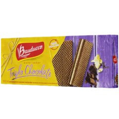 BISCOITO WAFER TRIPLO CHOC BAUDUCCO 140G