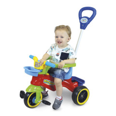 TRICICLO PLAY TRIKE INFANTIL COM EMPURRADOR E CINTO DE SEGURANCA MARAL