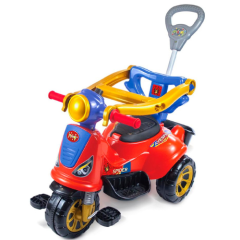 TRICICLO AVESPA SPIDER AZUL E VERMELHO