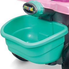 CARRINHO PASSEIO INFANTIL QUADRICICLO LADY STAR ROSA COM EMPURRADOR MARAL