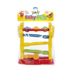 BRINQUEDO EDUCATIVO BABY PEIA CENTOPEIA RAMPA BOLINHAS MARAL CORES