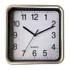 RELOGIO PAREDE QUARTZ QUADRADO 20X20CM ED511136