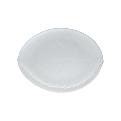 PRATO OVAL OPALINE FOLHA 35CM ED510487