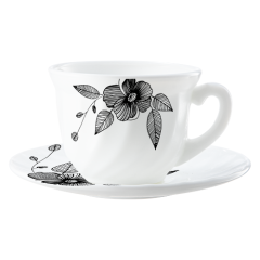 JOGO XICARA OPALINE FLORAL 12PC 190ML ED510488