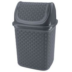 LIXEIRA PLASTICA BASC RATTAN 4,5L CHUMBO