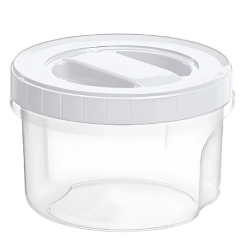 POTE MULTIUSO PLAST RED 500ML TP/ROS TRANSPARENTE
