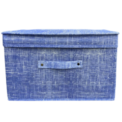 CAIXA ORGANIZADORA TECIDO DOBRAVEL C/TAMPA 40X30X25CM CORES ED510530