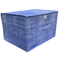 CAIXA ORGANIZADORA TECIDO DOBRAVEL C/TAMPA 40X30X25CM CORES ED510530