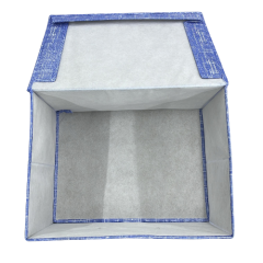 CAIXA ORGANIZADORA TECIDO DOBRAVEL C/TAMPA 40X30X25CM CORES ED510530