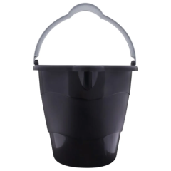 BALDE PLASTICO C/ALCA BICO DUPLO 10L PRETO