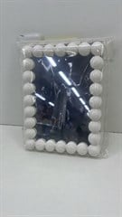 ESPELHO MESA PEROLA PLASTICO 17.5X13CM CORES ED510297
