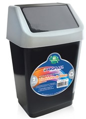 LIXEIRA BASCULANTE PLAST 2L PRETA