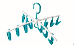 VARAL ROUPA INTIMA PLASTICO C/12 PRENDORES AZUL