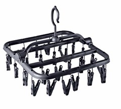 VARAL ROUPA INTIMA PLASTICO C/26 PRENDORES PRETO