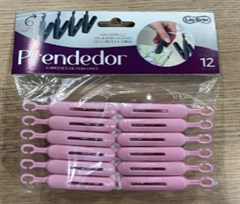 PRENDEDOR ROUPAS PLASTICO C/ALCA C/12UN CORES