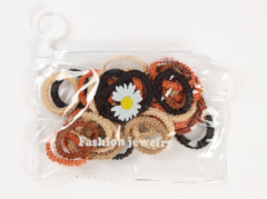 KIT ELASTICO CABELO 40PCS MARROM ED511298