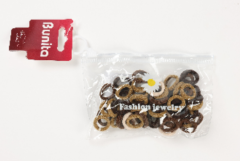 KIT ELASTICO CABELO 60PCS MARROM ED511303