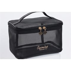 NECESSAIRE LUXO TELADA PRETA. TAMANHO 22X14X12CM ED511315