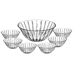 JOGO SOBREMESA BOWL CRISTAL SOHO 7PCS