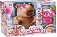 BONECO DIVER CAPIVARAS MENINA ROSA